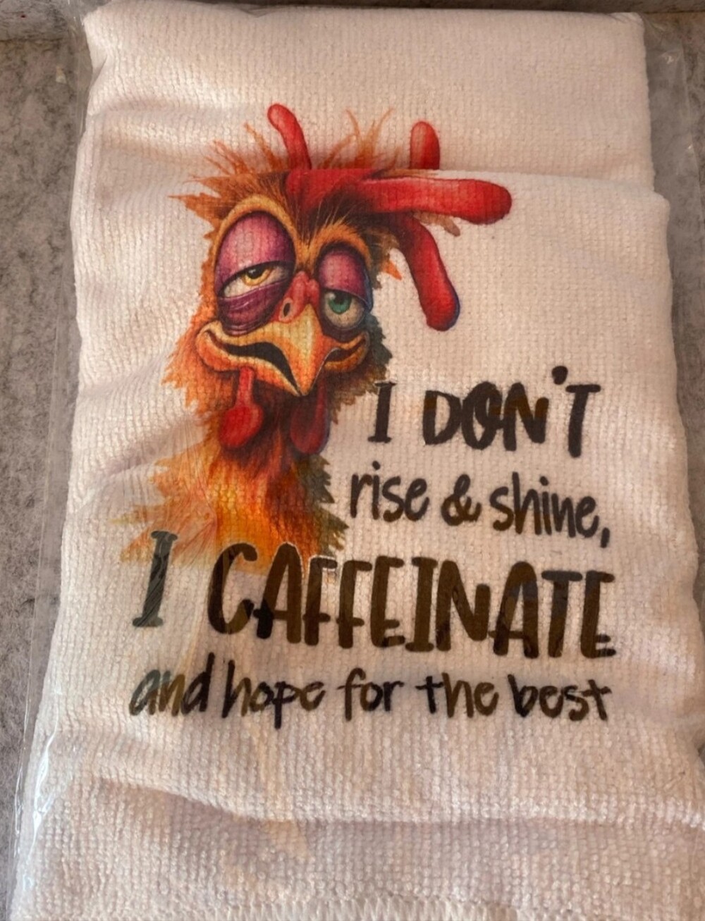 Humorous Microfiber Kitchen Towel "Your Choice"